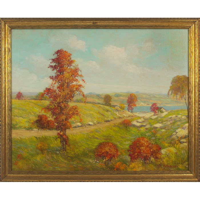 Appraisal: Clifford Alexander Summerville Canadian American b Country Road to the