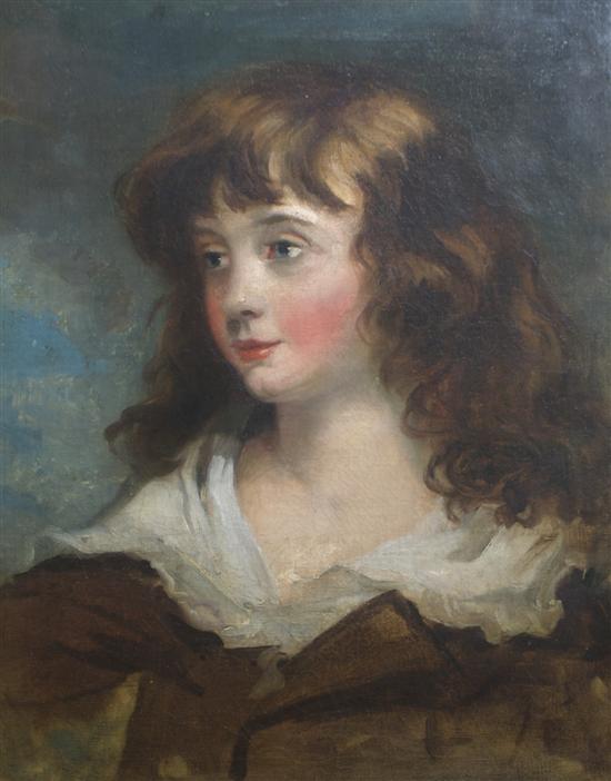 Appraisal: Style of Sir Thomas Laurance Portrait of a Boy