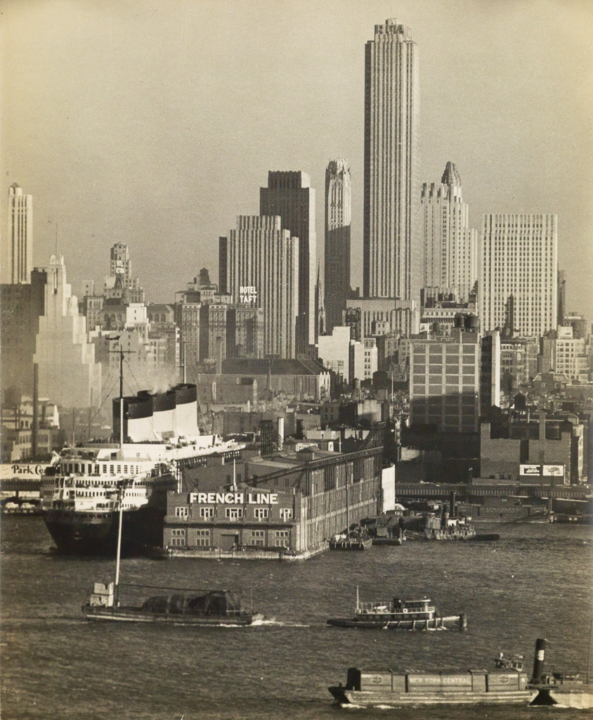 Appraisal: ABBOTT BERENICE - Manhattan Skyline II Silver print x inches