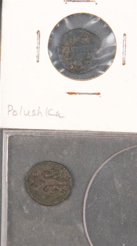 Appraisal: Russian Copper Coins Peter I Fractional Kopeck Peter I Kopeck