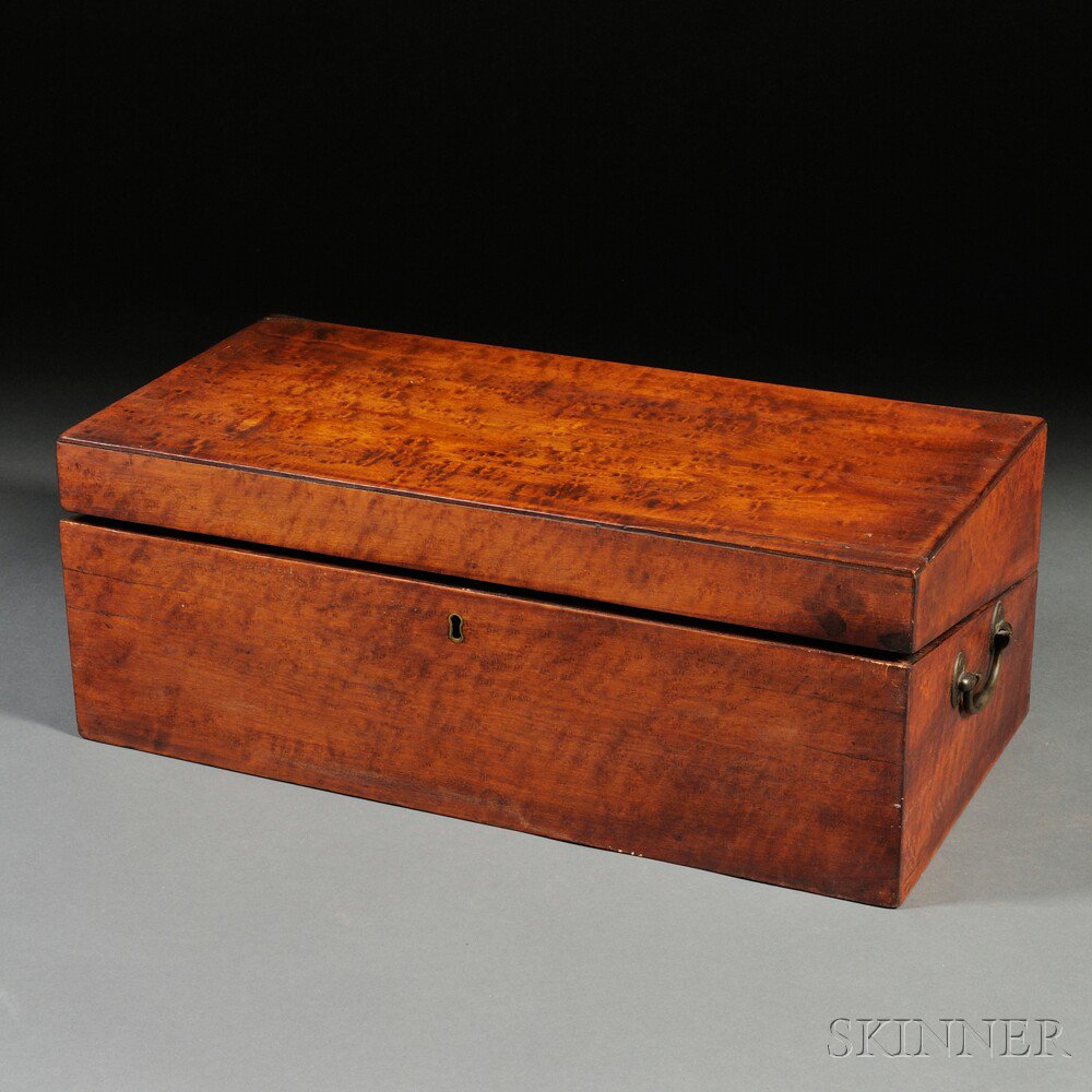 Appraisal: Sea Captain's Writing Box America late th century the rectangular