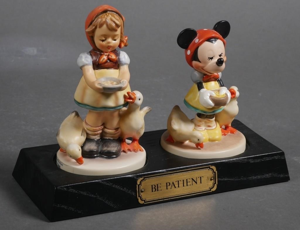 Appraisal: Set of Hummel Be Patient and Minnie Mouse Be Patient