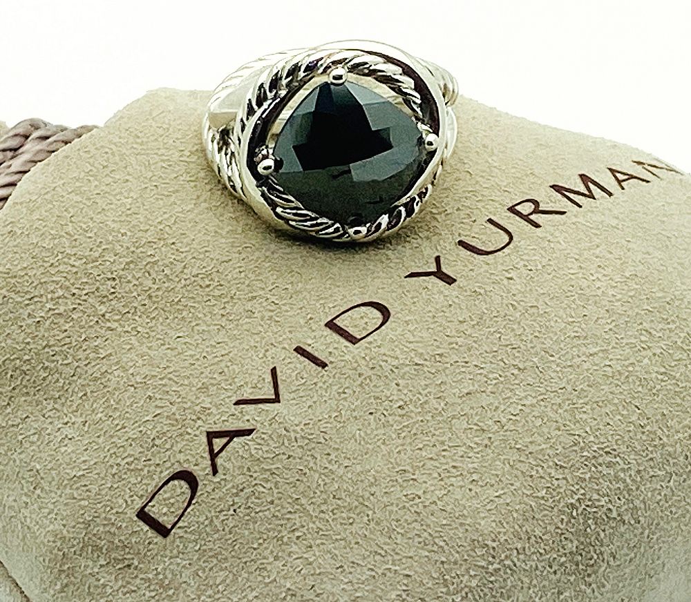 Appraisal: DAVID YURMAN HEMATITE STERLING SILVER INFINITY RING DAVID YURMAN STERLING