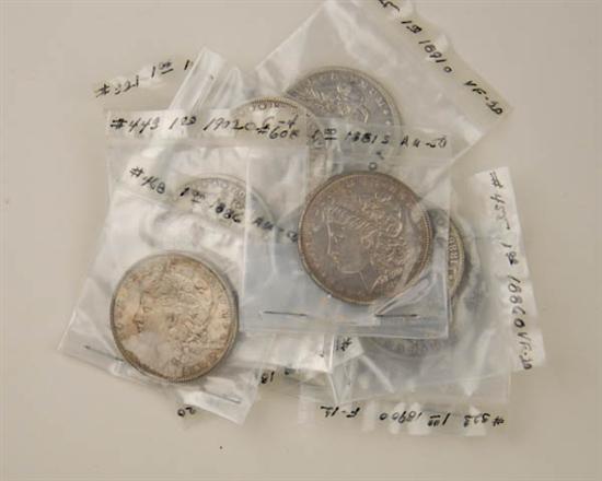 Appraisal: Morgan Silver Dollars All dated before