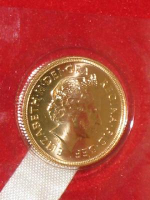 Appraisal: A PROOF GOLD SOVEREIGN dated in red box