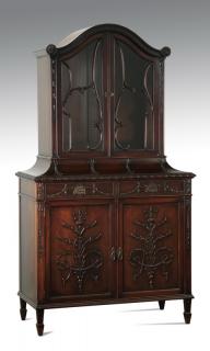 Appraisal: English Regency curio cabinet maker marked Early th century English