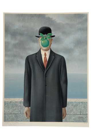 Appraisal: REN MAGRITTE after Le Fils de l'Homme Color lithograph x