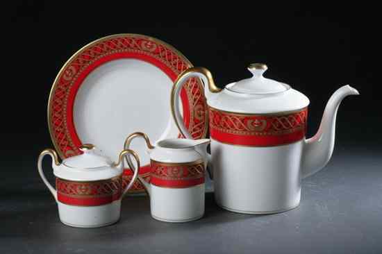 Appraisal: PIECES CHRISTIAN DIOR PORCELAIN DINNERWARE ''Ambassadior'' pattern Including soup plates