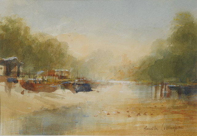 Appraisal: A GRENVILLE COTTINGHAM - ISLEWORTH CREEK WATERCOLOUR signed lower right