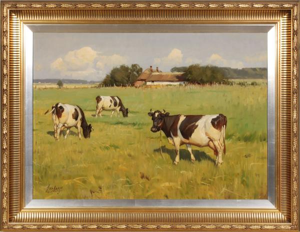 Appraisal: KNUD EDSBERG - OIL ON CANVASKnud Erik Edsberg Denmark -