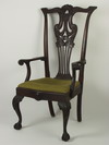 Appraisal: ARM CHAIR - Bench made circa Chippendale style Philadelphia ball