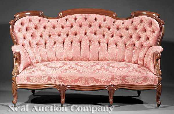 Appraisal: An American Rococo Assembled Parlor Suite late th c comprising