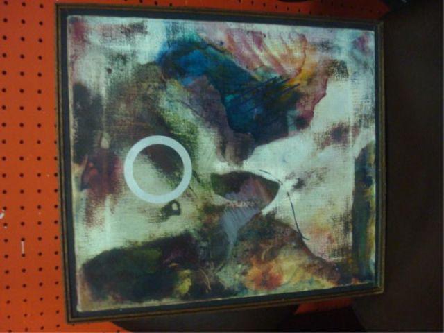 Appraisal: Abstract Oil on Canvas Signed Fenton From a Tarrytown location