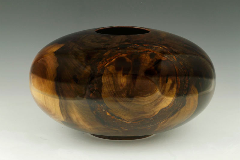 Appraisal: - Moulthrop Tulip Wood Bowl Edward Moulthrop American - figured