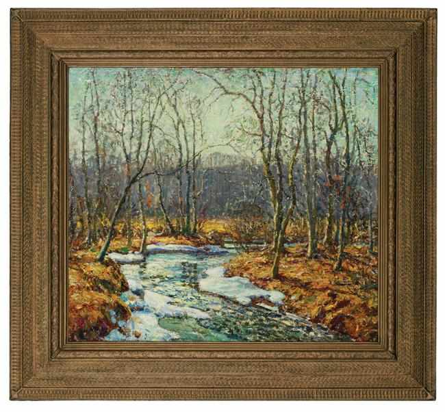 Appraisal: WILSON HENRY IRVINE American - ''Spring Thaw Eight Mile River''