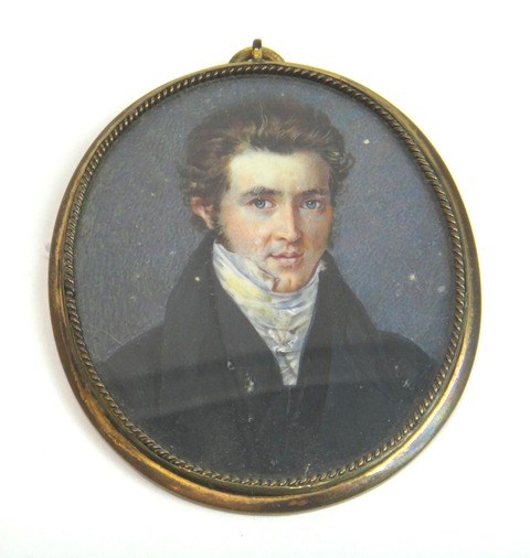 Appraisal: Early th Century British SchoolPortrait miniature of a young man