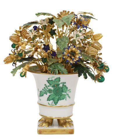 Appraisal: Fleurs Des Siecles arrangement attributed to Jane Hutcheson enameled gilt