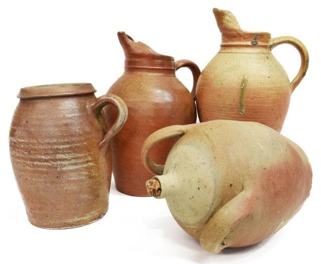 Appraisal: lot of French earthenware pottery late th early th c