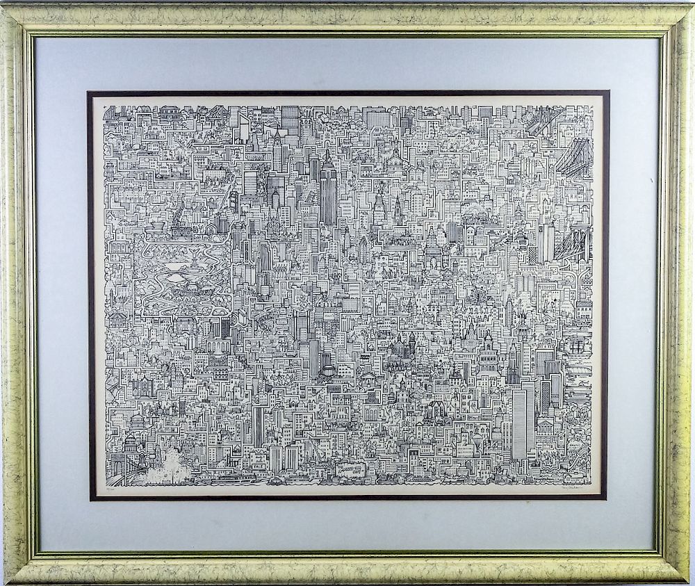 Appraisal: Tony Graham - American New York City Print Signed and