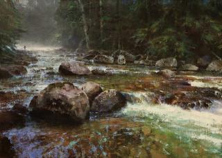 Appraisal: Cutthroat Heaven by Brent Cotton Brent Cotton - oil on