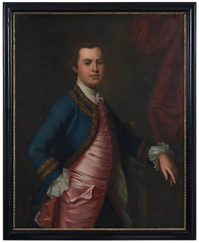 Appraisal: British School Portrait th century Portrait of a Gentleman in