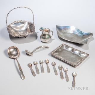 Appraisal: Fourteen Mexican Silver Items Sterling silver Mid to fourth quarter