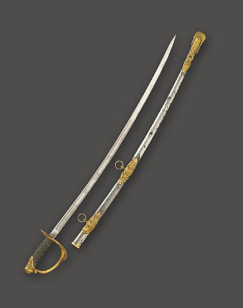 Appraisal: An historic U S Model cavalry officer's saber presented to