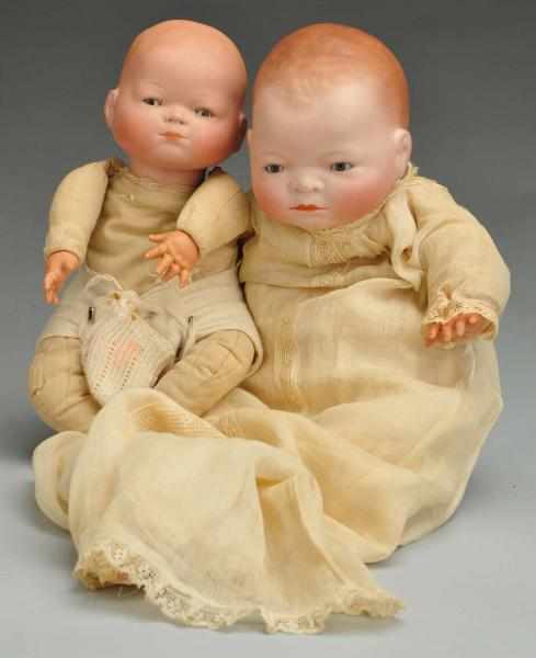 Appraisal: Lot of Baby Dolls Description Both with German bisque heads