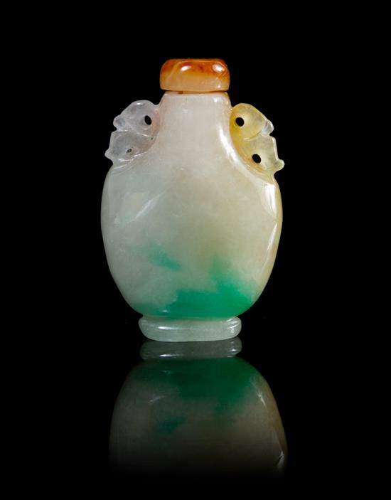 Appraisal: Sale Lot A Jadeite Snuff Bottle of diminutive form the