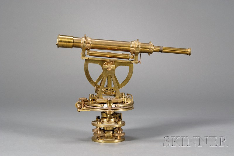 Appraisal: Brass Theodolite by Stanley London with in dia brass dial