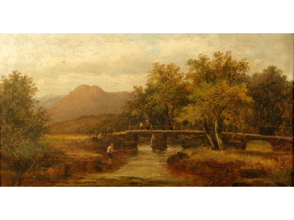 Appraisal: G Shamwell thC 'Footbridge at Rothmay Westmorland' oil on canvas