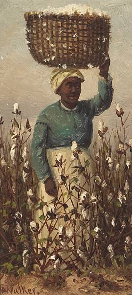 Appraisal: William Aiken Walker American - Cotton Picking signed 'WA Walker'