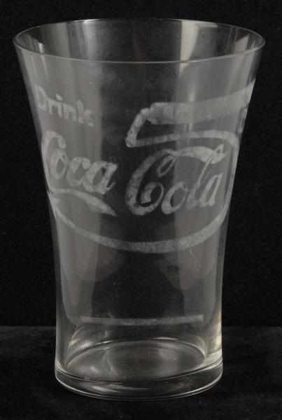 Appraisal: Large Coca-Cola -Cent Flare Glass Description Strong etching remains Beautiful