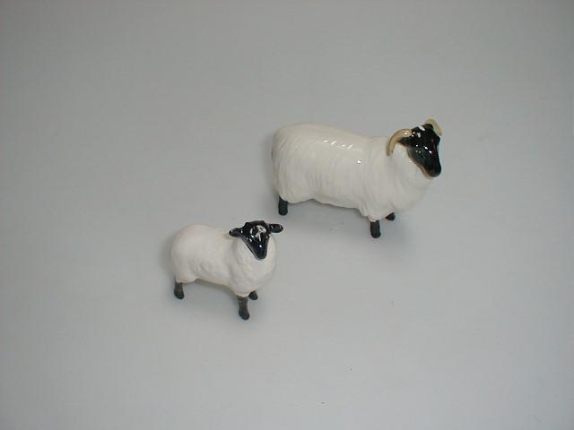 Appraisal: Beswick figures Ram and lamb and