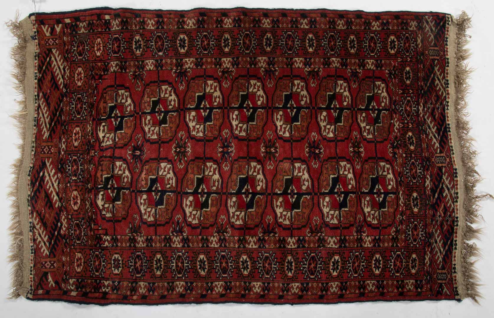 Appraisal: Antique Tekke Bohkara rug approx x Turkestan circa Condition Excellent