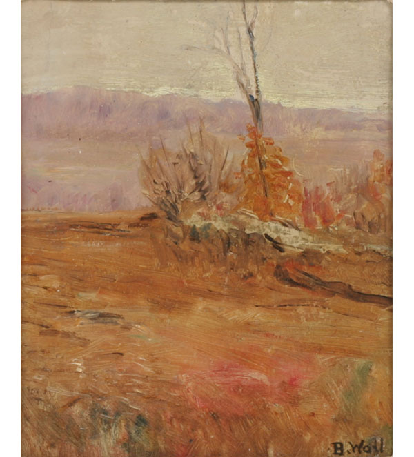 Appraisal: Bessie Wall Pennsylvania th th Century November Morning oil on