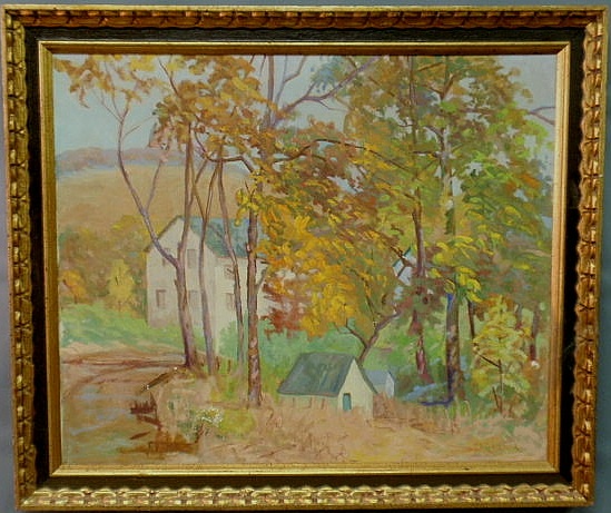 Appraisal: Gramm Theodore K American early th c oil on canvas