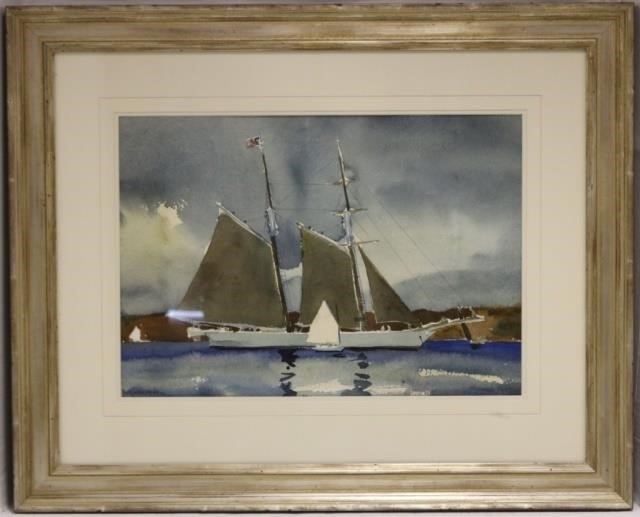 Appraisal: WATERCOLOR BY NORMAN FORTIER - SOUTH DARTMOUTH TITLED SHENANDOAH SIGNED