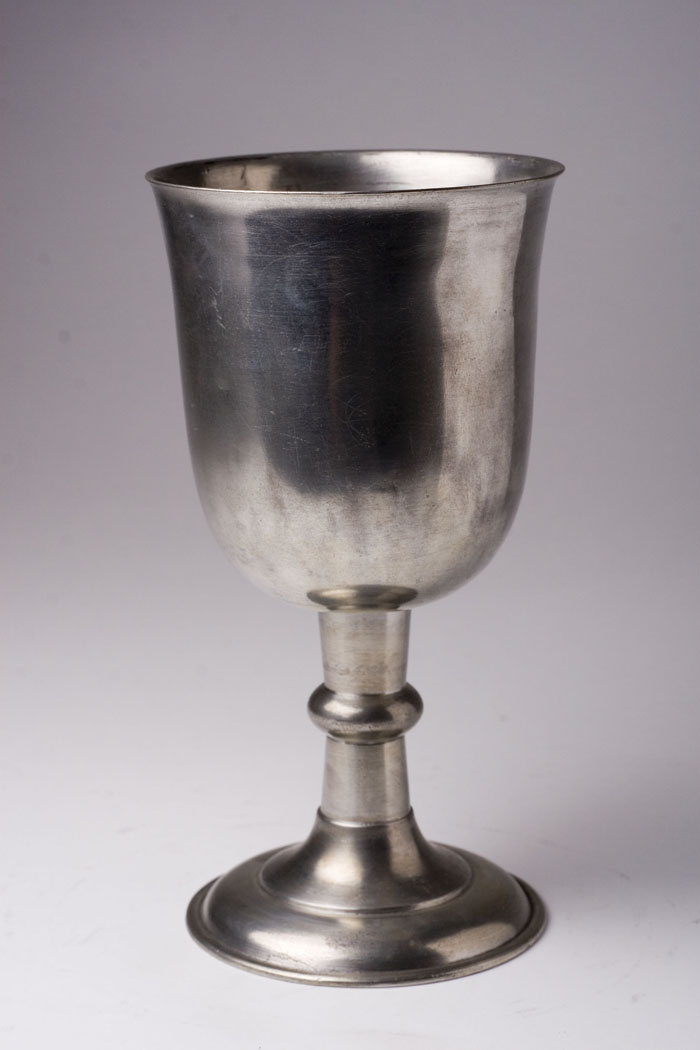 Appraisal: PEWTER CHALICE ATTRIBUTED TO JOHN HARRISON PALETHORP - Philadelphia Pennsylvania