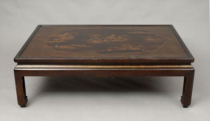 Appraisal: Chinese Lacquer Low Table x x in