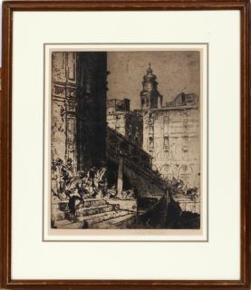 Appraisal: SIR FRANK BRANGWYN ETCHING SIR FRANK BRANGWYN ETCHING H W