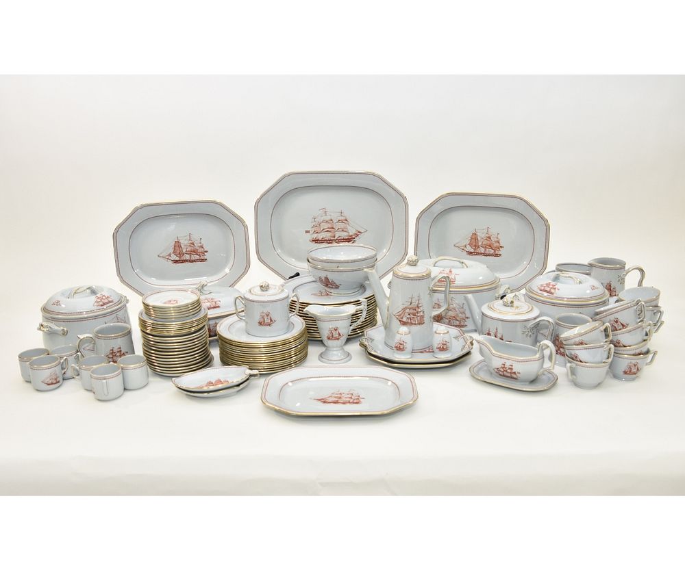 Appraisal: Set of Spode China 'Trade Winds' Pattern Large set of