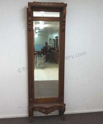 Appraisal: Antique Eastlake Tall Hall Mirror Late th Century 's- 's