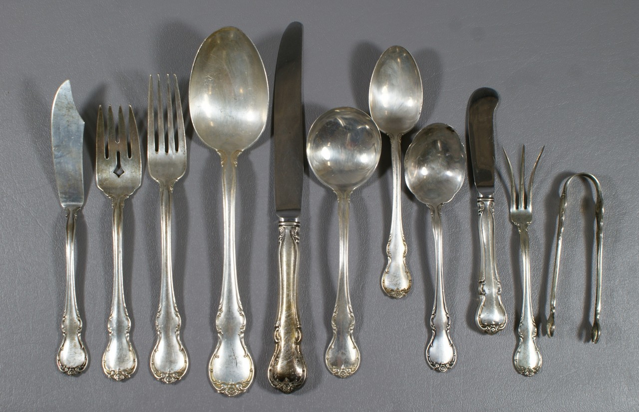 Appraisal: pcs Towle French Provincial sterling silver flatware c o teaspoons