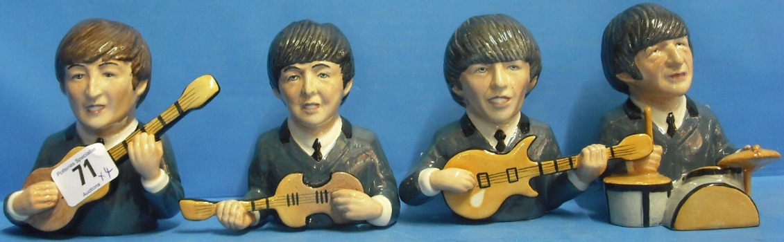 Appraisal: Set of Bairstow Manor Limited edition Beatles Jugs in Blue