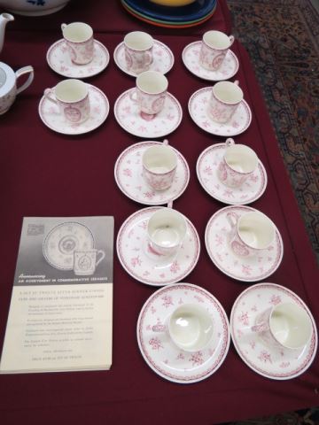 Appraisal: Wedgwood Commemorative Cups Saucer Centennial of the founding of Marthasville