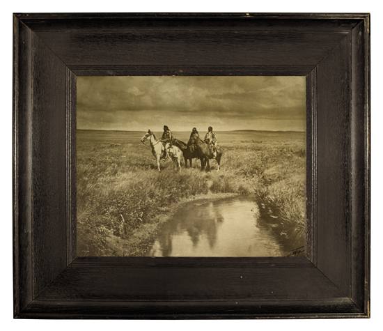 Appraisal: CURTIS EDWARD S - Three Chiefs Piegan Platinum print x