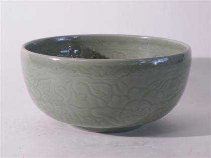 Appraisal: Chinese Ming-style celadon glazed bowl th century