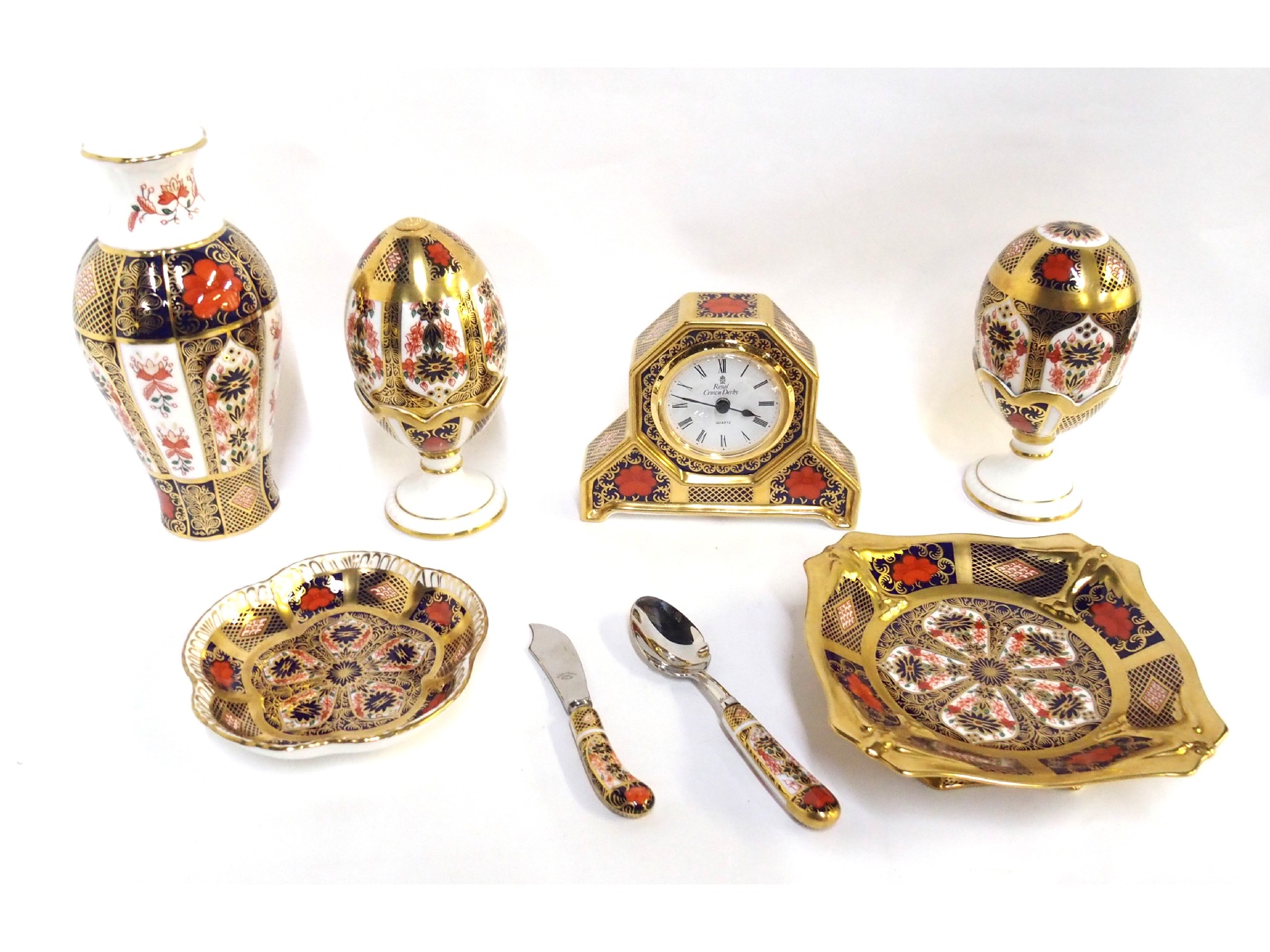 Appraisal: A collection of Royal Crown Derby Imari to include mantel