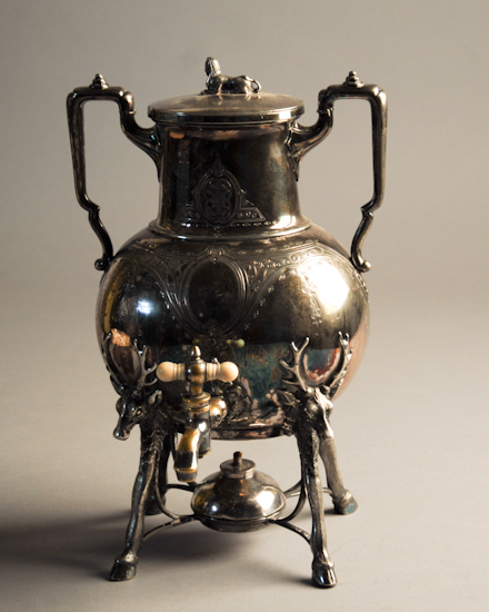 Appraisal: An American Victorian Silverplate Hot Water Urn in the Aesthetic